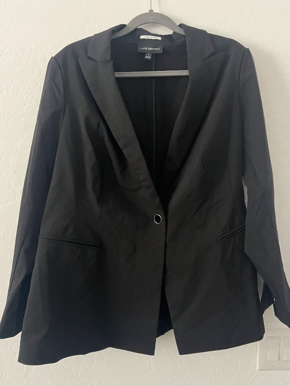 Lane Bryant The Bryant Blazer Womens Size 18 Black Career Stretch Jacket